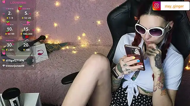 Ginger Stay online show from March 6, 12:00 am