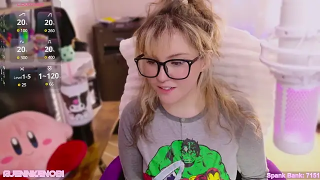 Snapshot of JennKenobi chatting on February 27, 7:15 pm JennKenobi online show from February 27, 7:15 pm