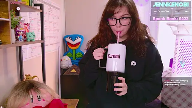 Snapshot of JennKenobi chatting on March 18, 6:37 pm JennKenobi online show from March 18, 6:37 pm