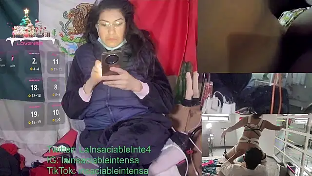 LaInsaciableIntensa online show from January 28, 1:16 pm