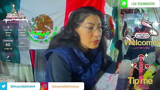 LaInsaciableIntensa online show from February 14, 1:18 pm