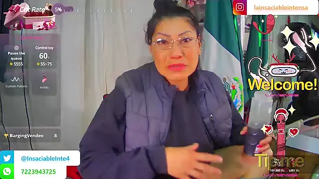 LaInsaciableIntensa online show from March 2, 1:27 pm