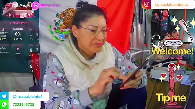 LaInsaciableIntensa online show from March 4, 11:22 pm