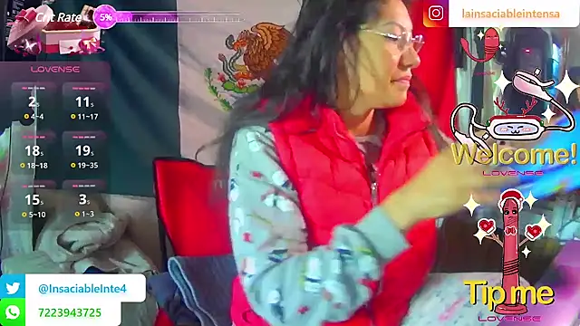 LaInsaciableIntensa online show from March 5, 1:17 pm