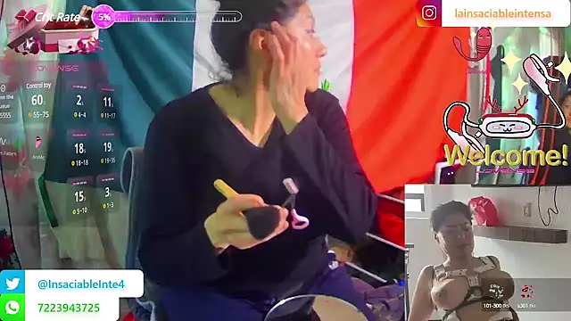 LaInsaciableIntensa online show from March 15, 7:48 pm