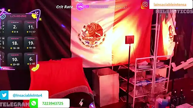 LaInsaciableIntensa online show from October 24, 2:08 am