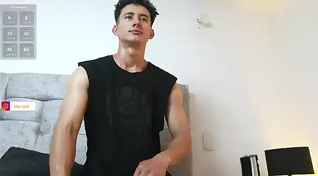 Snapshot of _Alexxx chatting on February 20, 12:30 am Alexxx online show from February 20, 12:30 am