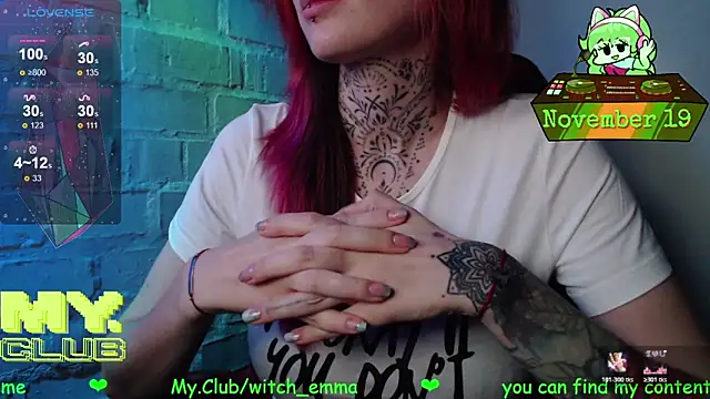 Witch Emma online show from November 19, 9:37 pm