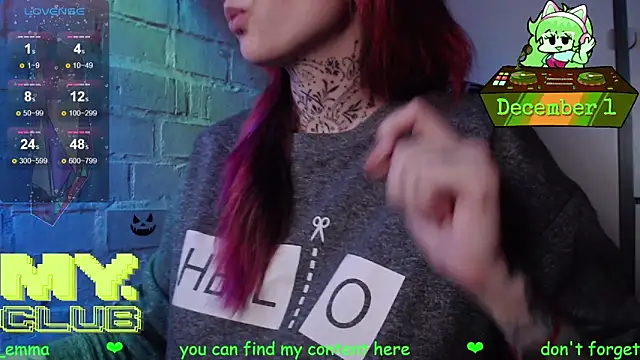 Witch Emma online show from December 1, 9:31 pm