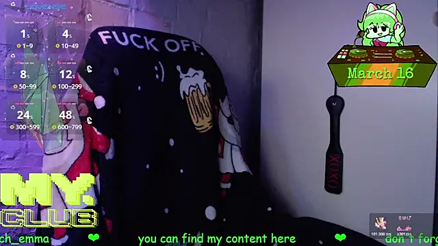 Witch Emma online show from March 16, 8:18 am