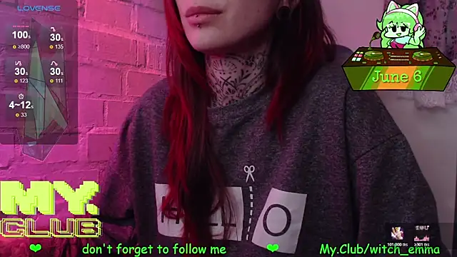 Witch Emma online show from June 6, 5:56 am