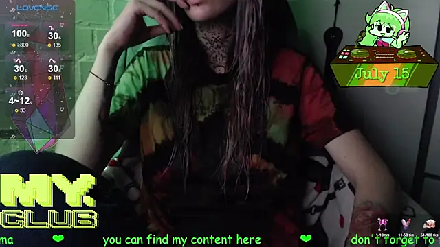 Snapshot of Witch_Emma chatting on July 15, 5:07 pm Witch Emma online show from July 15, 5:07 pm