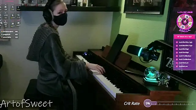 ArtofSweet online show from December 9, 12:12 am