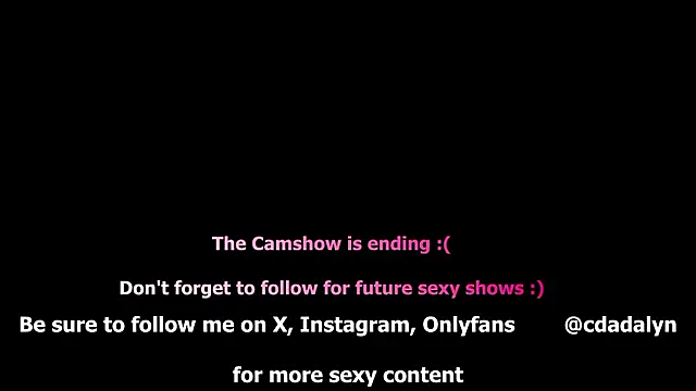 Snapshot of CDAdalyn chatting on February 9, 11:58 am CDAdalyn online show from February 9, 11:58 am