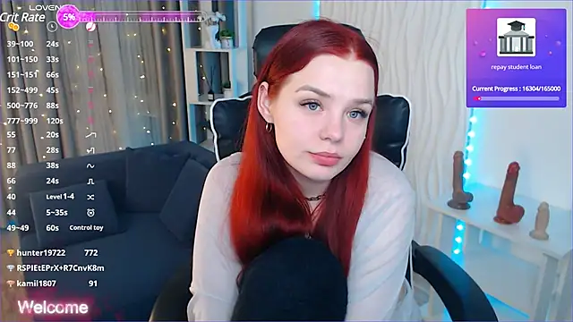Snapshot of RedPeach chatting on February 13, 4:00 am RedPeach online show from February 13, 4:00 am