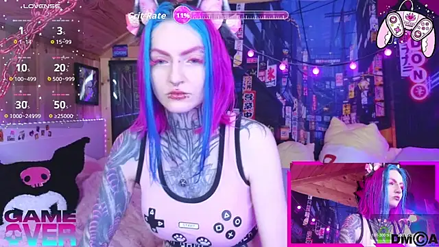 Snapshot of NekoCyber chatting on May 2, 5:12 am NekoCyber online show from May 2, 5:12 am