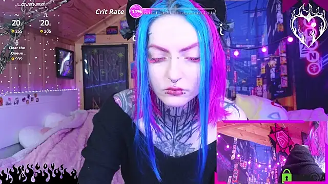 Snapshot of NekoCyber chatting on May 3, 5:02 am NekoCyber online show from May 3, 5:02 am